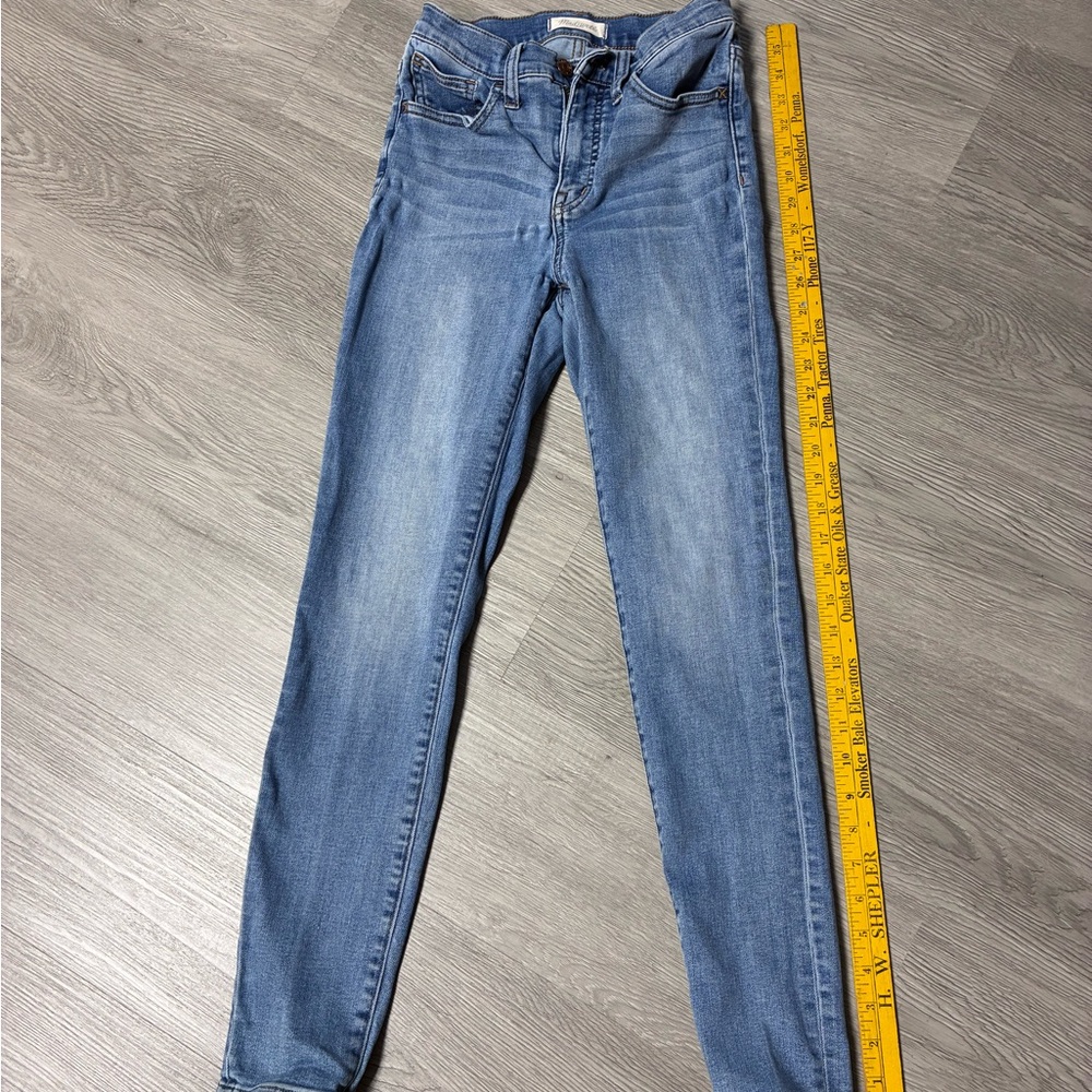 Madewell Light Wash Stretch Skinny Jeans